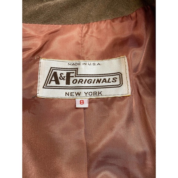 70's A & F Originals N.Y. suede leather bomber jacket size medium made in U.S.A. - Picture 9 of 10